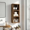 Armoire murale de salle de bain Chêne Fumé 20 x 10 x 50 cm 631724631724