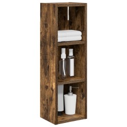 Armoire murale de salle de bain Chêne Fumé 20 x 16 x 62,5 cm 631725631725