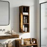 Armoire murale de salle de bain Chêne Fumé 20 x 16 x 62,5 cm 631725631725
