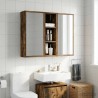 Armoire murale de salle de bain Chêne Fumé 20 x 16 x 62,5 cm 631725631725