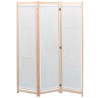 Cloison de séparation 3 panneaux Crème 120x170x4 cm Tissu 631726631726