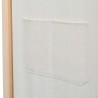 Cloison de séparation 3 panneaux Crème 120x170x4 cm Tissu 631726631726
