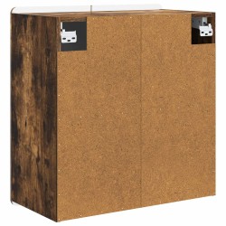 Armoire Murale Chêne fumé 59 x 31 x 64 cm Bois d'ingénierie 631742631742