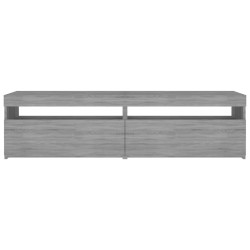 Meubles TV avec lumières LED 2 pcs Sonoma gris 75x35x40 cm 631747631747