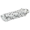 Corde de bateau 9 m 1.6 Blanc et noir Polyester 631748631748
