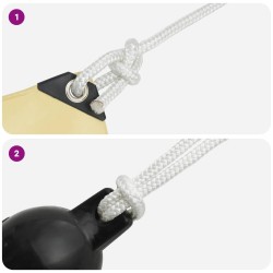 Corde de bateau 9 m 1.4 Blanc Polyester 631750631750