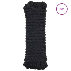Corde de bateau 6 m 1.2 Noir Polyester 631753631753