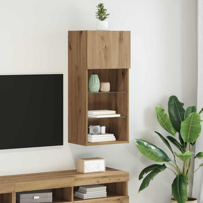 Meuble TV mural 40,5 x 30 x 90 cm Chêne artisanal 631754631754