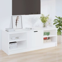 Meuble TV Blanc 102x35,5x36,5 cm Bois d'ingénierie 631761631761