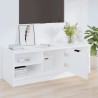 Meuble TV Blanc 102x35,5x36,5 cm Bois d'ingénierie 631761631761