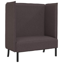 Canapé à Haut Dossier 101cm Marron foncé tissu 631765631765