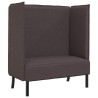 Canapé à Haut Dossier 101cm Marron foncé tissu 631765631765