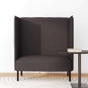 Canapé à Haut Dossier 101cm Marron foncé tissu 631765631765