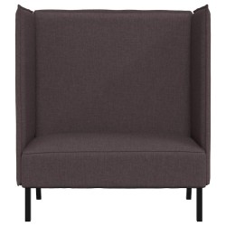 Canapé à Haut Dossier 101cm Marron foncé tissu 631765631765