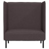 Canapé à Haut Dossier 101cm Marron foncé tissu 631765631765