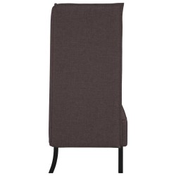 Canapé à Haut Dossier 101cm Marron foncé tissu 631765631765