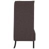 Canapé à Haut Dossier 101cm Marron foncé tissu 631765631765