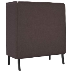 Canapé à Haut Dossier 101cm Marron foncé tissu 631765631765