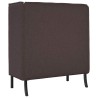 Canapé à Haut Dossier 101cm Marron foncé tissu 631765631765