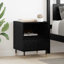 Cabinet de chevet Chêne noir 40 x 35 x 50 cm Bois d'ingénierie 631771631771