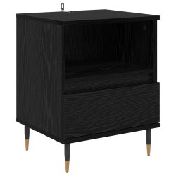Cabinet de chevet Chêne noir 40 x 35 x 50 cm Bois d'ingénierie 631771631771