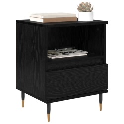 Cabinet de chevet Chêne noir 40 x 35 x 50 cm Bois d'ingénierie 631771631771
