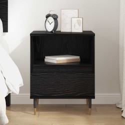 Cabinet de chevet Chêne noir 40 x 35 x 50 cm Bois d'ingénierie 631771631771