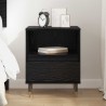 Cabinet de chevet Chêne noir 40 x 35 x 50 cm Bois d'ingénierie 631771631771