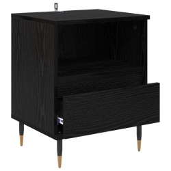 Cabinet de chevet Chêne noir 40 x 35 x 50 cm Bois d'ingénierie 631771631771