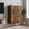Armoire Murale Chêne fumé 66 x 34,5 x 90 cm Bois d'ingénierie 631772631772