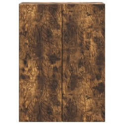 Armoire Murale Chêne fumé 66 x 34,5 x 90 cm Bois d'ingénierie 631772631772