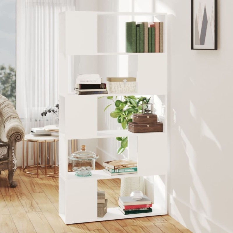 Bibliothèque/Séparateur de pièce Blanc 80x24x155 cm 631773631773