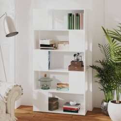 Bibliothèque/Séparateur de pièce Blanc 80x24x155 cm 631773631773