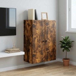 Armoire Murale Chêne fumé 66 x 34,5 x 90 cm Bois d'ingénierie 631774631774