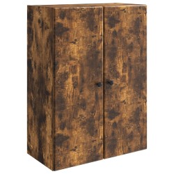 Armoire Murale Chêne fumé 66 x 34,5 x 90 cm Bois d'ingénierie 631774631774