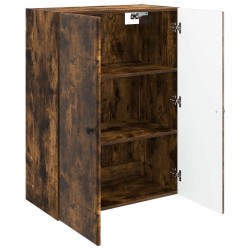 Armoire Murale Chêne fumé 66 x 34,5 x 90 cm Bois d'ingénierie 631774631774
