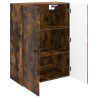 Armoire Murale Chêne fumé 66 x 34,5 x 90 cm Bois d'ingénierie 631774631774