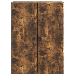 Armoire Murale Chêne fumé 66 x 34,5 x 90 cm Bois d'ingénierie 631774631774