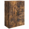 Armoire Murale Chêne fumé 66 x 34,5 x 90 cm Bois d'ingénierie 631775631775