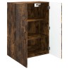 Armoire Murale Chêne fumé 66 x 34,5 x 90 cm Bois d'ingénierie 631775631775