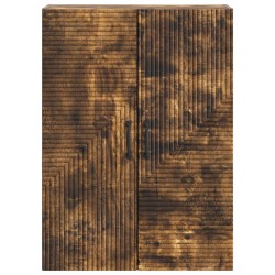 Armoire Murale Chêne fumé 66 x 34,5 x 90 cm Bois d'ingénierie 631775631775