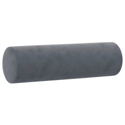 Canapé 3 places avec oreillers gris foncé 180 cm velours 631776631776