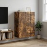 Armoire Murale Chêne fumé 66 x 34,5 x 90 cm Bois d'ingénierie 631777631777