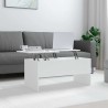 Table basse Blanc 102x50,5x46,5 cm Bois d'ingénierie 631778631778