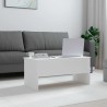 Table basse Blanc 102x50,5x46,5 cm Bois d'ingénierie 631778631778
