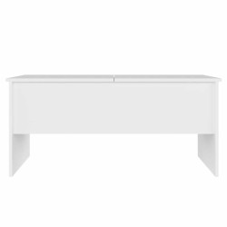 Table basse Blanc 102x50,5x46,5 cm Bois d'ingénierie 631778631778