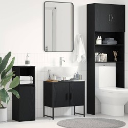 Meuble de Lavabo de Salle de Bain Chêne noir 60 x 30 x 60 cm 631779631779