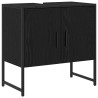 Meuble de Lavabo de Salle de Bain Chêne noir 60 x 30 x 60 cm 631779631779