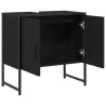 Meuble de Lavabo de Salle de Bain Chêne noir 60 x 30 x 60 cm 631779631779