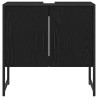 Meuble de Lavabo de Salle de Bain Chêne noir 60 x 30 x 60 cm 631779631779